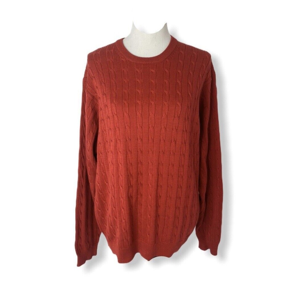Donald Trump Men’s Sweater Red Signature Collection Tight Knit Size Medium